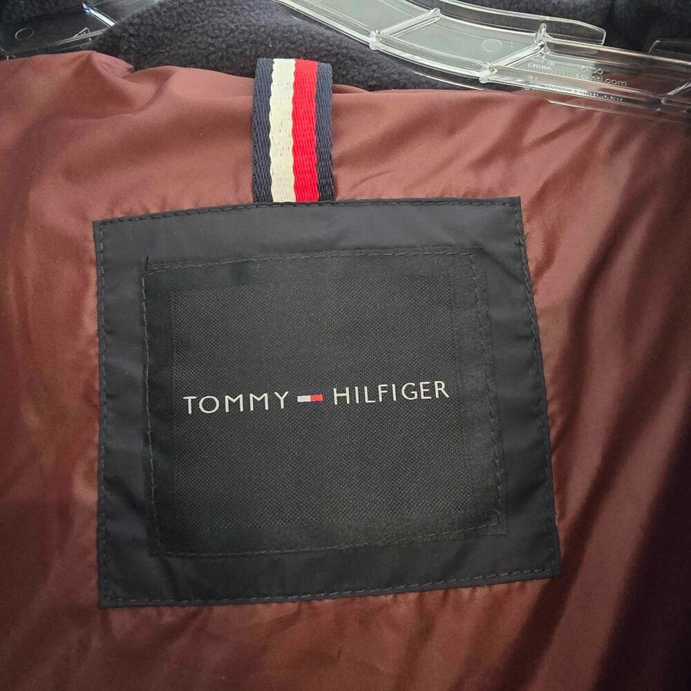 Tommy Hilfiger Men's Warm Hooded Puffer Jacket Water & Wind Resistant Navy - Picture 6 of 12